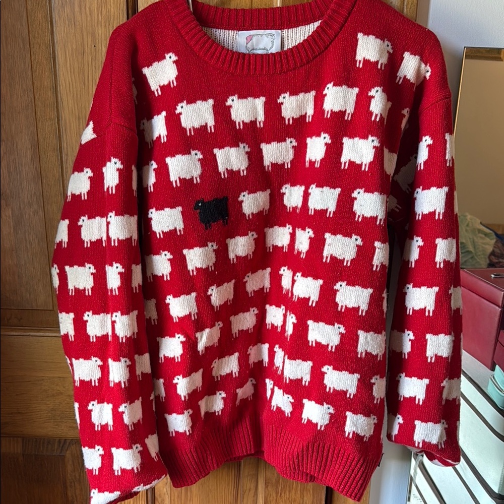 Princess Di black sheep sweater